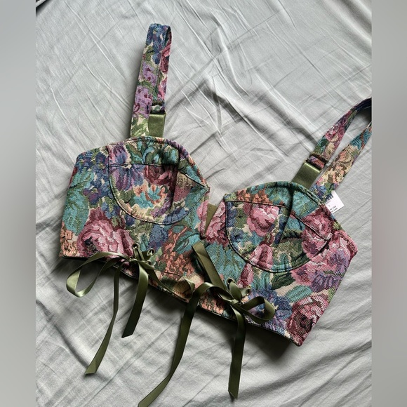 By Anthropologie Tapestry Corset NWT - Picture 5 of 8